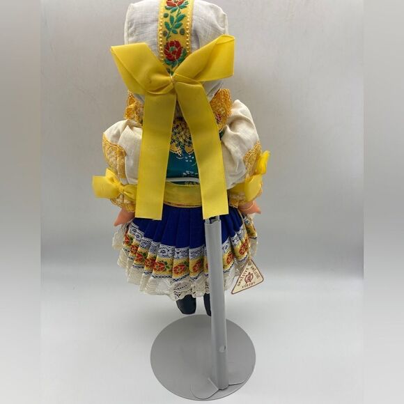 Vintage 60s Lidova Tvorba Czechoslovakian Blonde Doll 30cm Excellent Condition - Picture 4 of 7